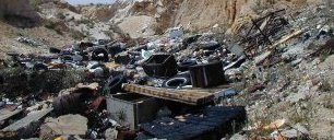An illegal dumpsite