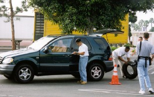 Unloading Tires
