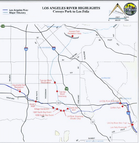 Canoga to Los Feliz Map